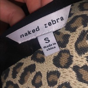 Naked Zebra Tops - Black button blouse Naked Zebra Tops - Black button blouse